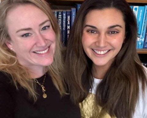 Jamila Rizvi with Rosie Waterland. Image source: Instagram